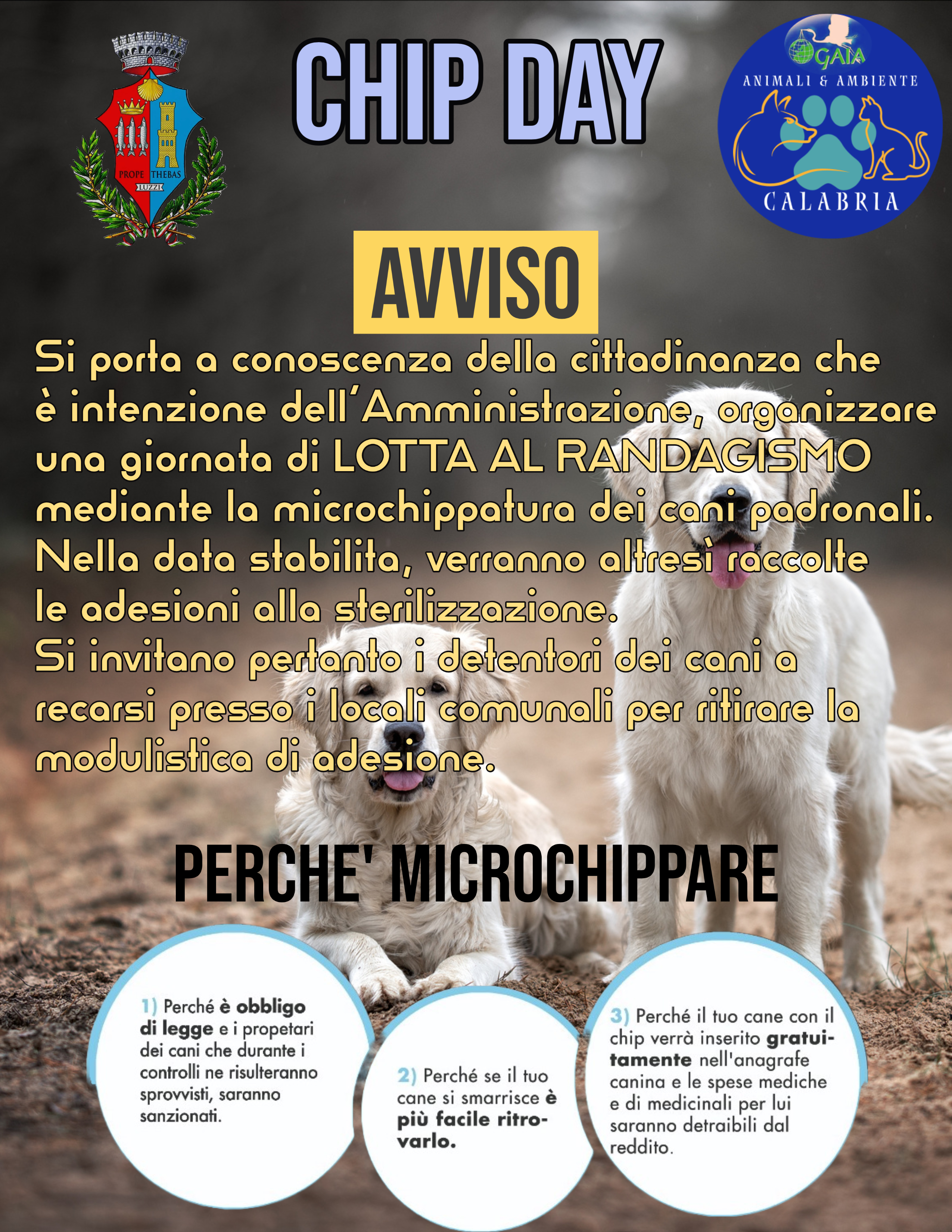 Richiesta di adesione al “Microchip Day”